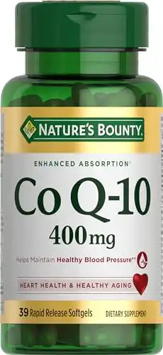 Nature's Bounty CoQ10 , Dietary Supplement, Supports Heart Health, 400mg, 39 Softgels
