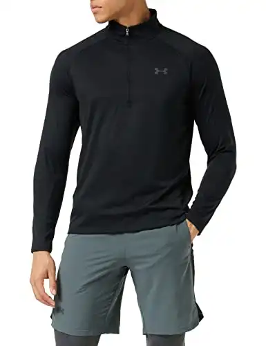 Under Armour Men's UA Tech™ ½ Zip Long Sleeve MD Black